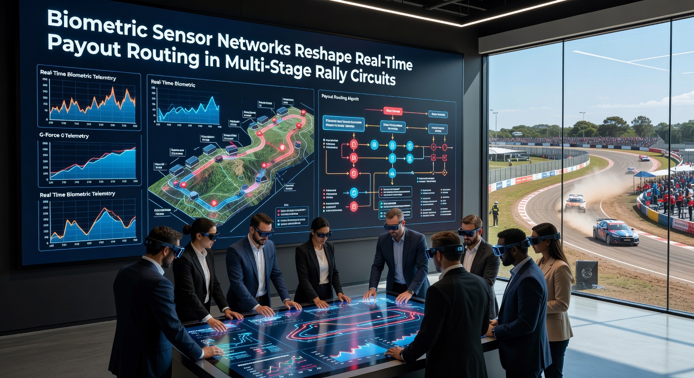 Datenvisualisierung eines biometrischen Sensornetzwerks während einer Rallye-Etappe