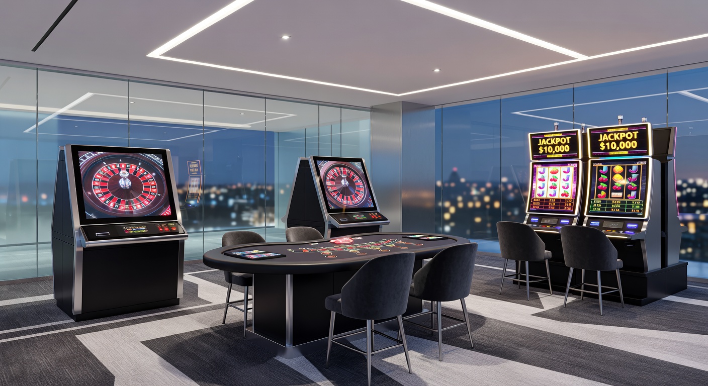 Nahaufnahme eines Poker-Tisches mit Chips und Karten während eines intensiven Spiels